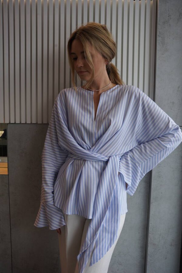 Блузка с узлом- Carole Bouquet - Кароль Буке #studio_caroleB